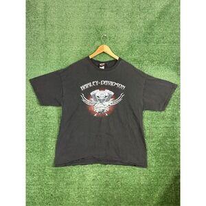 Vintage Harley Davidson Salt Lake City Utah T-Shirt Mens Sz 2XL Flames